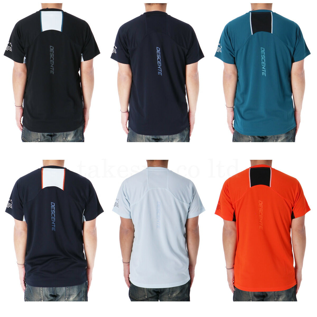 デサント Tシャツ メンズ バレーシャツ ブラック ネイビー グリーン ホワイト オレンジ DV5SHT04U