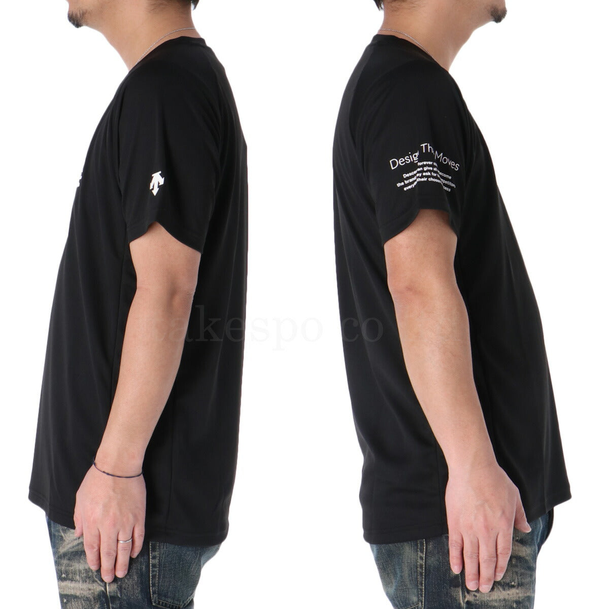 デサント Tシャツ メンズ バレーシャツ ブラック ネイビー ホワイト グリーン オレンジ DV5SHT05U