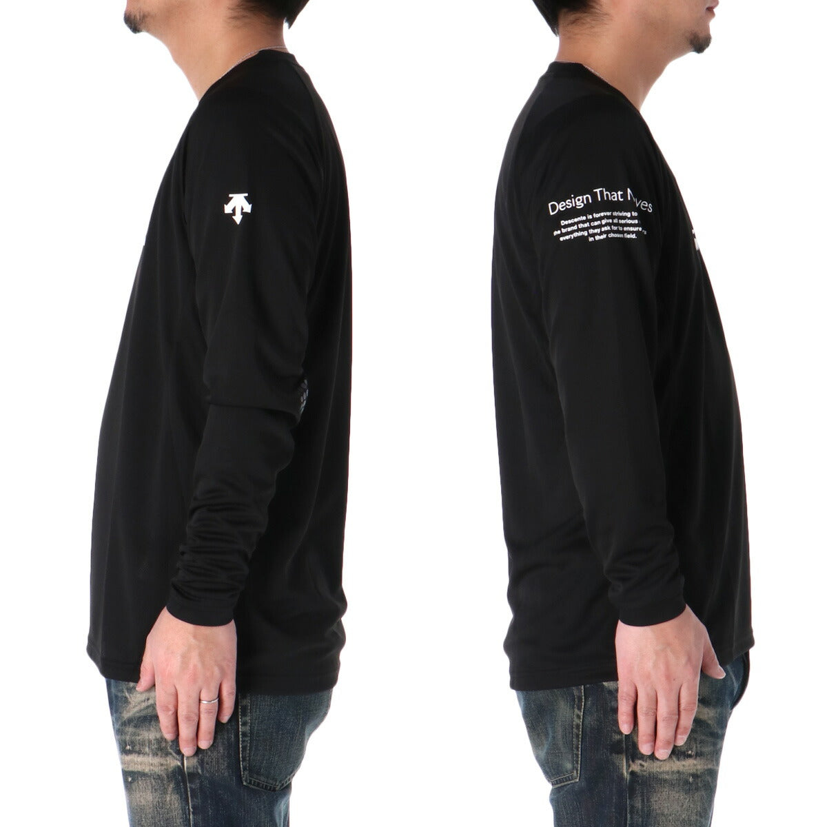 デサント Tシャツ メンズ バレーシャツ ブラック ネイビー ホワイト グリーン オレンジ DV5SLT01U