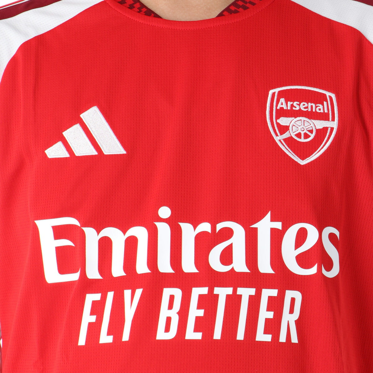 アディダス アーセナルFC ホーム レプリカユニフォーム メンズ ブランド adidas 長袖 吸汗 速乾 吸水 ドライ 3ストライプス スリーストライプス サッカー プレミア DVS84 レッド 大きいサイズ 有 スポーツウェア