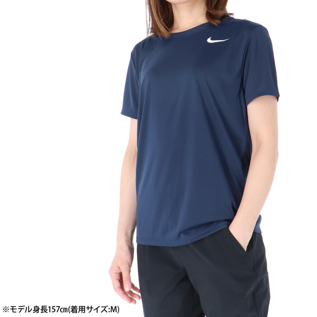 ナイキ Tシャツ レディース ドライフィット Dri-FIT 紺 ネイビー DX0688