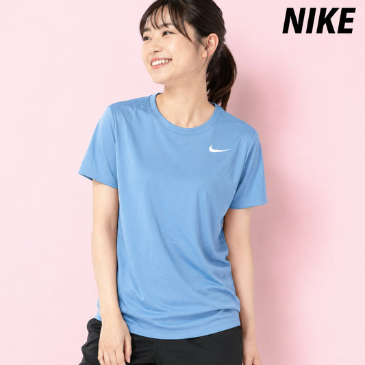 ナイキ 半袖 吸汗 速乾 吸水 ドライフィット Dri-FIT Tシャツ レディース ブランド ドライ スポーツ NIKE DX0688 486 青 ブルー 新作 ウィメンズ かわいい 大きいサイズ 有 トップス