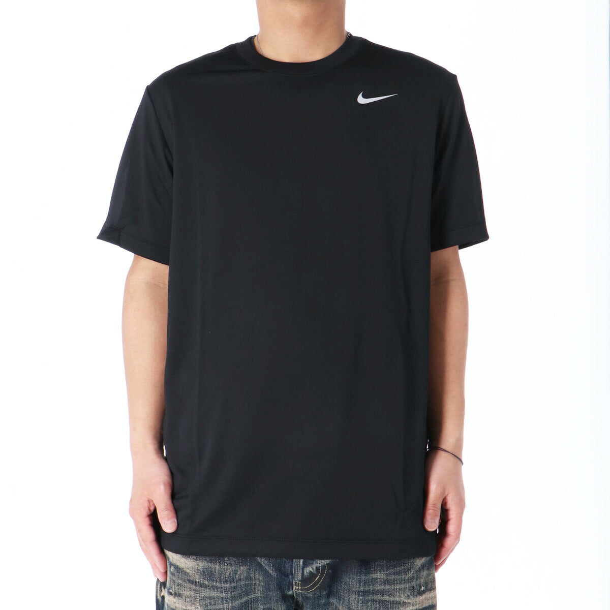 ナイキ 半袖 吸汗 速乾 吸水 Dri-FIT Tシャツ メンズ ブランド ドライ スポーツ NIKE フィットネス DX0990 010 黒 ブラック SALE セール 大きいサイズ 有 プラクティスシャツ プラシャツ