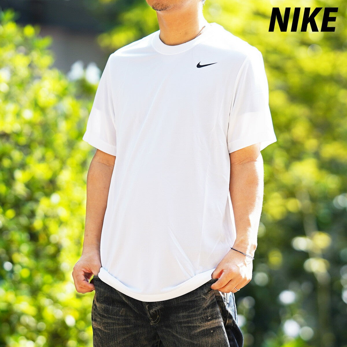 ナイキ 半袖 吸汗 速乾 吸水 Dri-FIT Tシャツ メンズ ブランド ドライ スポーツ NIKE フィットネス DX0990 100 白 ホワイト SALE セール 大きいサイズ 有 プラクティスシャツ プラシャツ