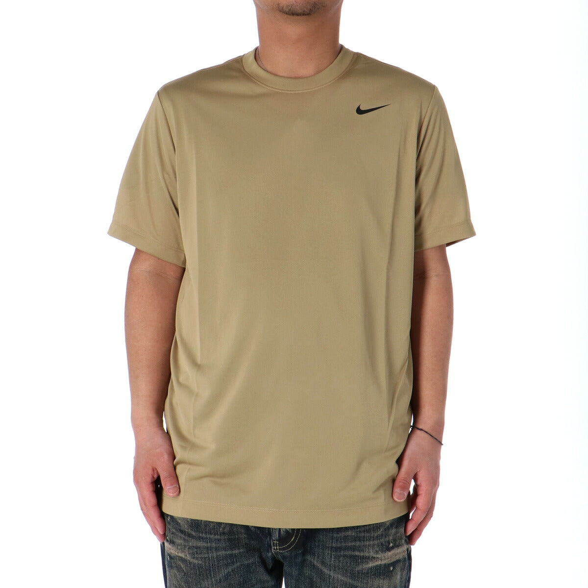 ナイキ 半袖 吸汗 速乾 吸水 Dri-FIT Tシャツ メンズ ブランド ドライ スポーツ NIKE フィットネス DX0990 297 薄茶色 ベージュ SALE セール 大きいサイズ 有 プラクティスシャツ プラシャツ