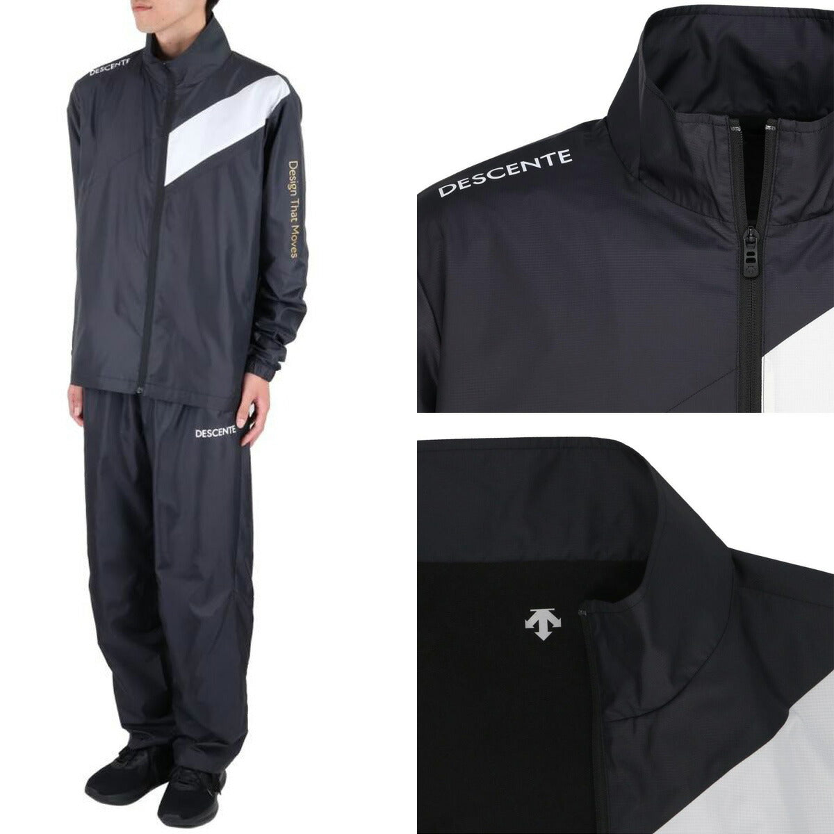 デサント メンズ ウインドブレーカー上下 ウィンドブレーカー DESCENTE アパレル 上下 DZ4FWBR1UB/DZ4FPZR1UB