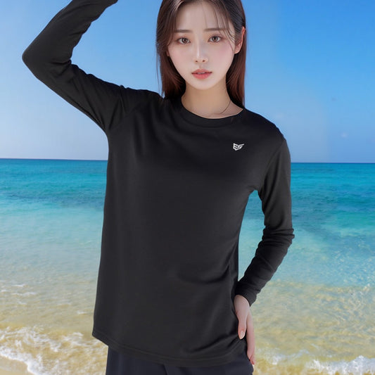 ロンT 長袖Tシャツ レディース ブランド エスラッド スポーツ Tシャツ ロンティー ロングTシャツ 長袖 ESLAD 冷感カチオン 4WAYストレッチ 接触冷感 アイスロンT UVケア ESL551 3ds 半額以下 かわいい 大きいサイズ 有 トップス ウォーキング ウェア スポーツウェア トレーニングウェア おしゃれ - 【公式】限定ジャージのタケスポ（Limited jersey takespo）