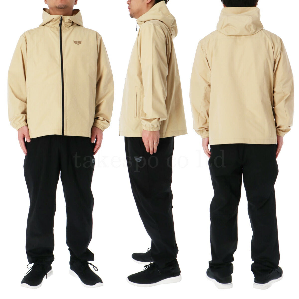 エスラッド 薄手 ジャージ 上下 メンズ エアリーストレッチ AIRY STRETCH ブラック ベージュ ESM451