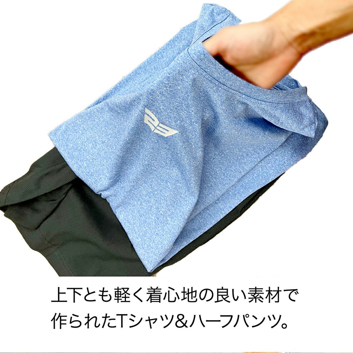 エスラッド 半袖 吸汗 速乾 半袖グラフィック Tシャツ ハーフパンツ 上下 セットアップ メンズ ブランド ESLAD 吸水速乾 ドライ ESM541 3ds タケスポ限定 定番 上下セット 大きいサイズ 有 プラクティスシャツ プラシャツ スポーツウェア トレーニングウェア スポーツ おしゃれ - 【公式】限定ジャージのタケスポ（Limited jersey takespo）