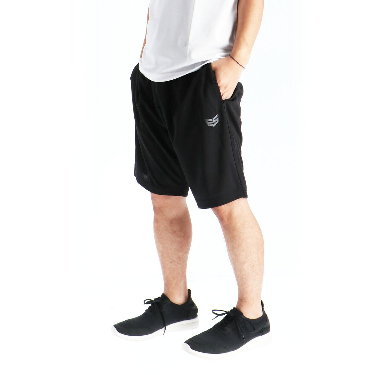 エスラッド Tシャツ ハーフパンツ 上下 メンズ ドライ WING DRY ブラック ネイビー レッド ブルー ホワイト ESM550