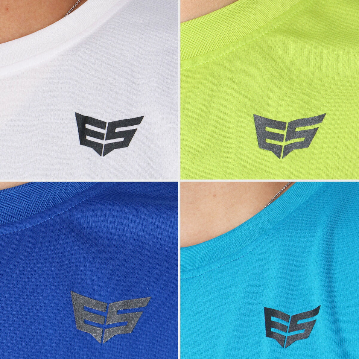 エスラッド 半袖 Tシャツ メンズ ドライ WING DRY ブラック ネイビー ホワイト グリーン ブルー レッド ESM550