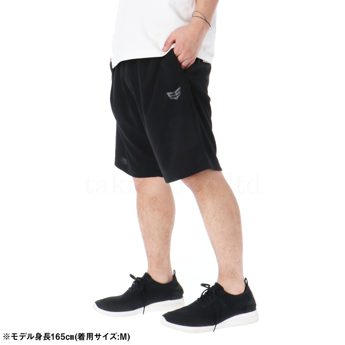 エスラッド ハーフパンツ メンズ ドライ WING DRY ブラック ESM741
