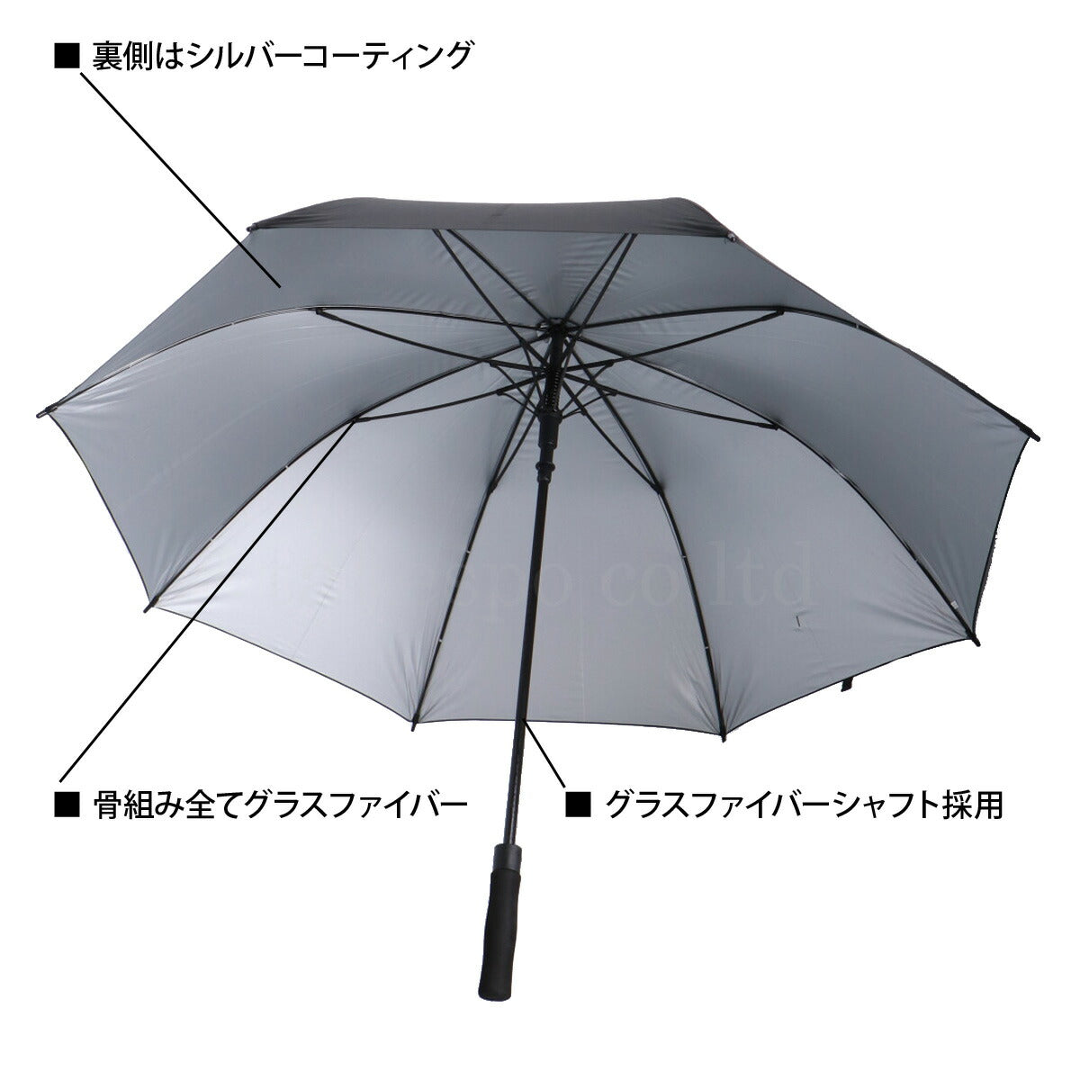 エスラッド 傘 メンズ レディース ブラック ESUA51