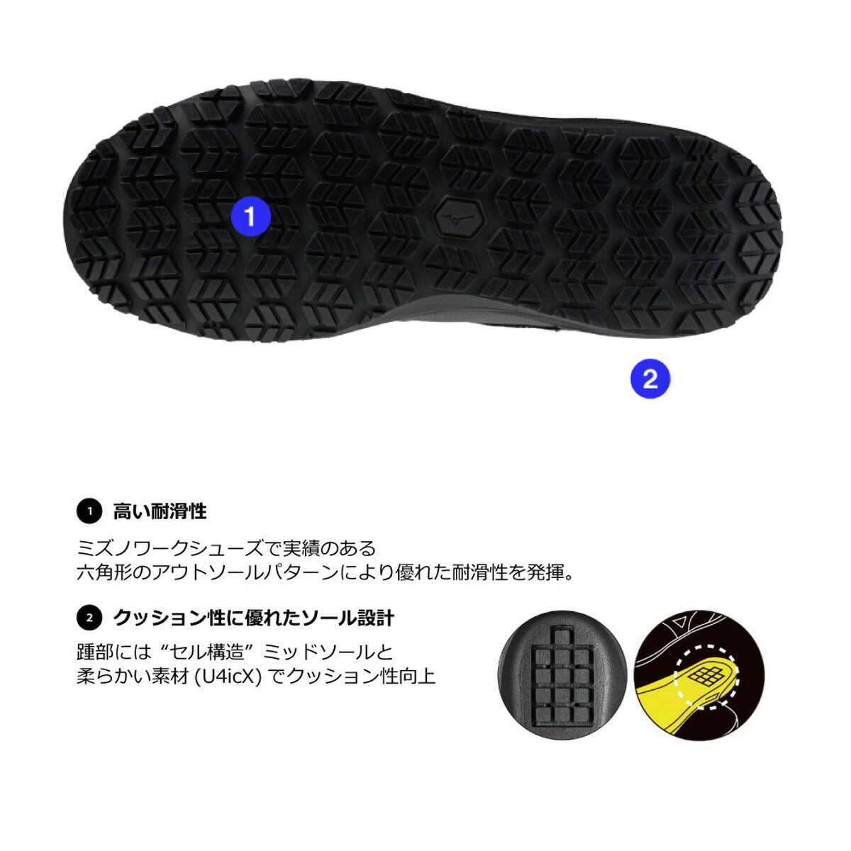 ミズノ シューズ メンズ レディース プライムフィット NG 11 L ブラック F1GE2351