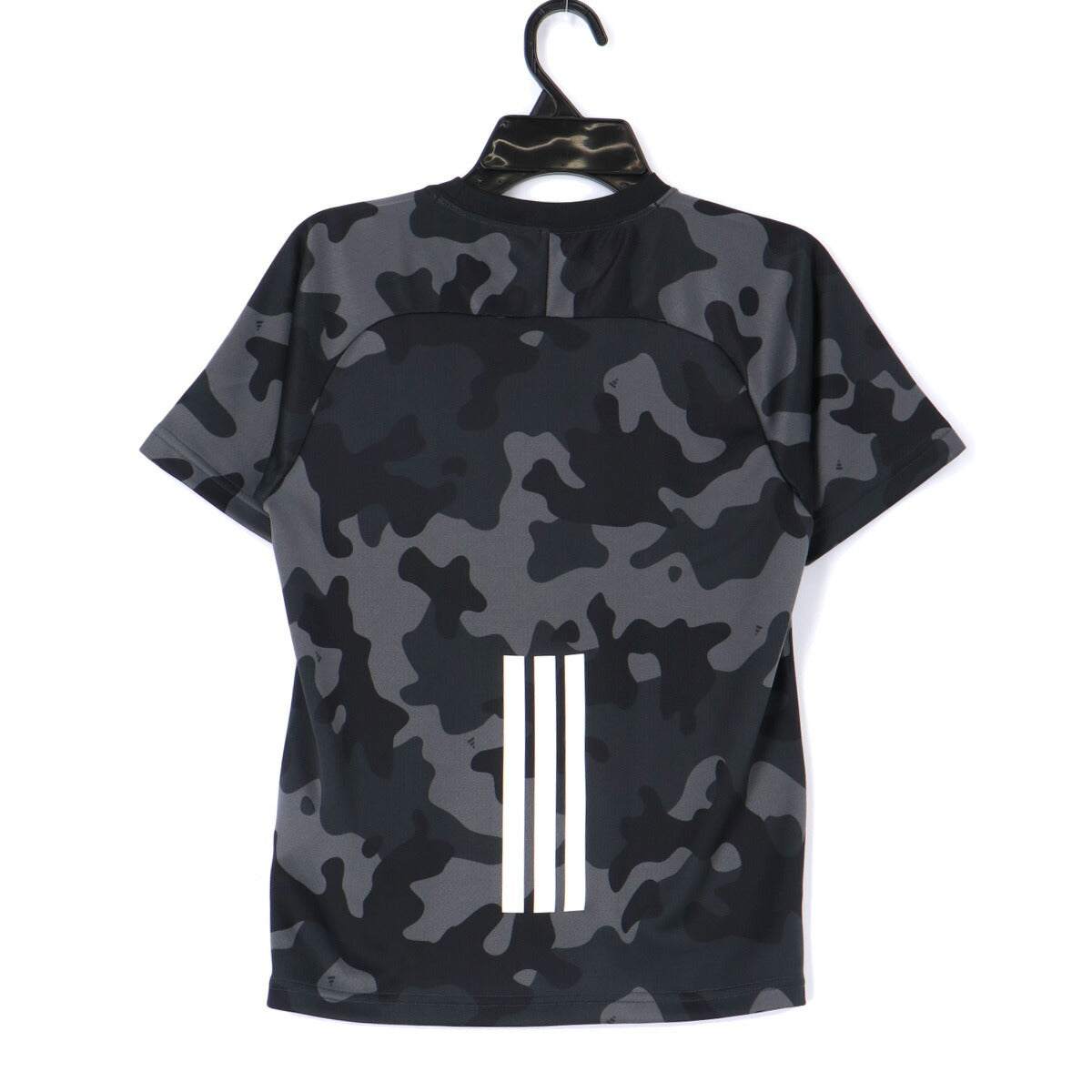 アディダス マストハブ Tシャツ ハーフパンツ 上下 セットアップ ジュニア ブランド adidas 軽量 薄手 カモ柄 カモフラージュ 3ストライプス スリーストライプス 黒 F5706 グレー 上下セット 男 女の子 キッズ