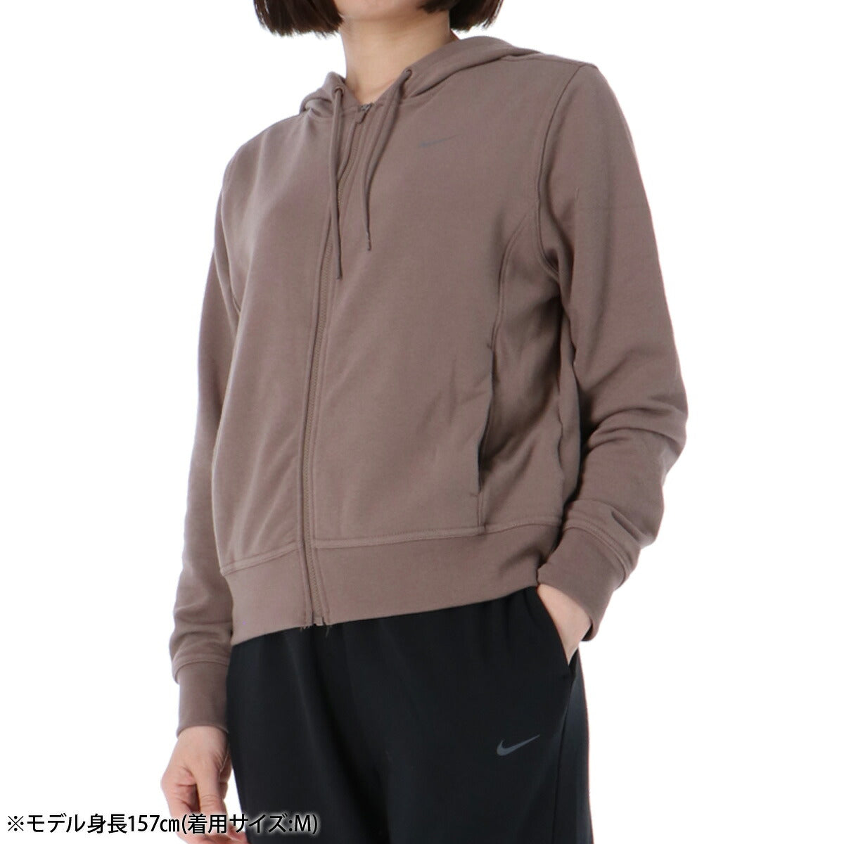 ナイキ スウェットパーカー レディース Dri-FIT ワン 茶色 ブラウン FB5199