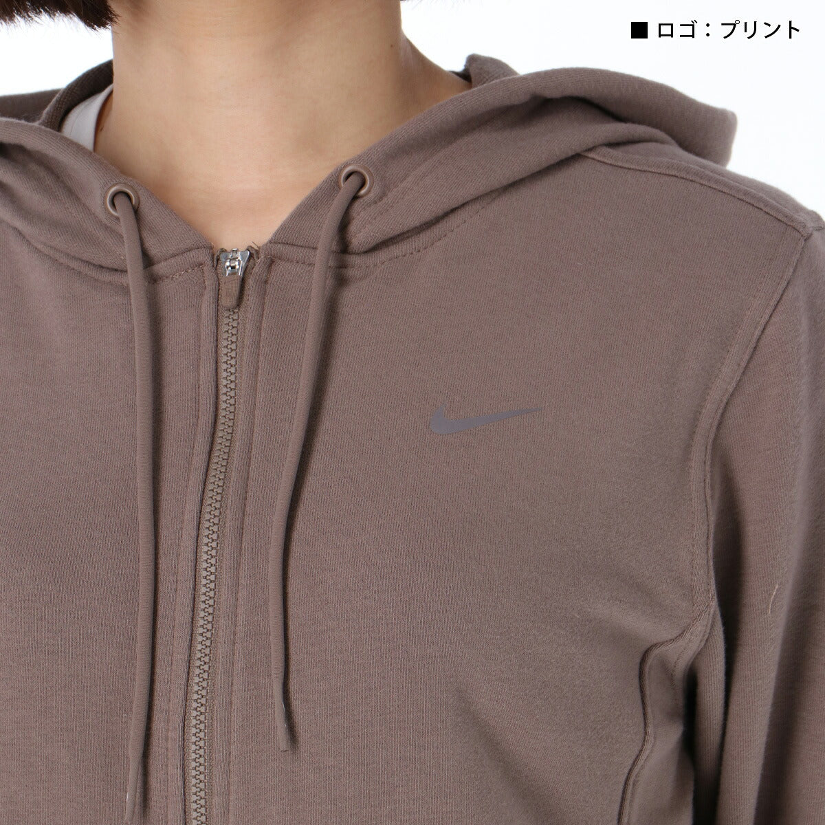 ナイキ スウェットパーカー レディース Dri-FIT ワン 茶色 ブラウン FB5199