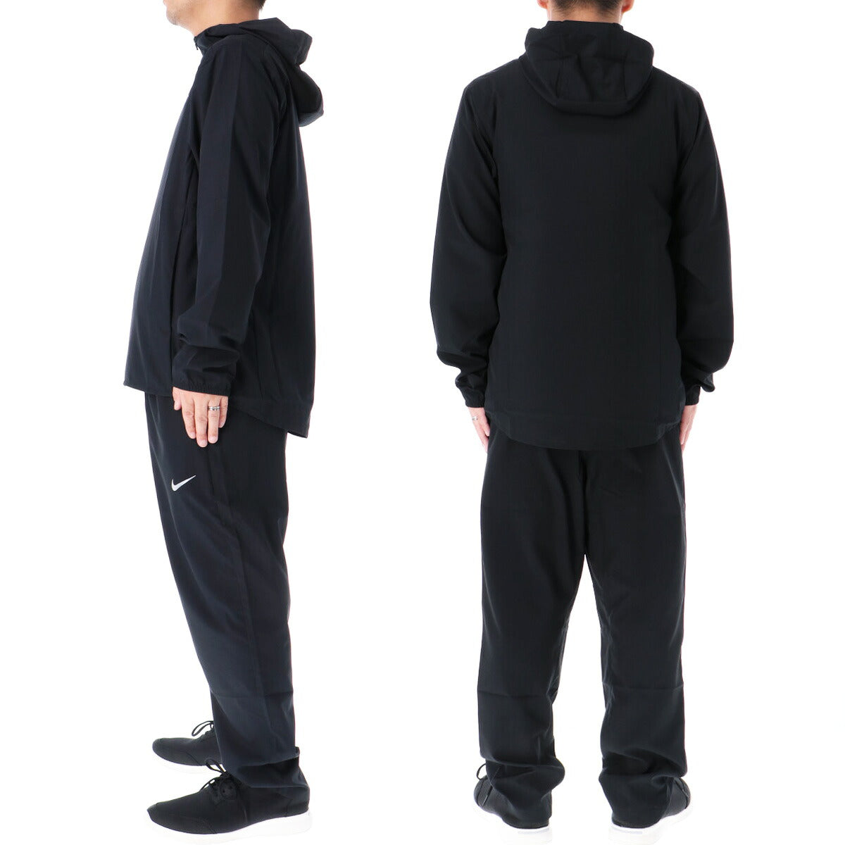ナイキ DF フォーム ウインドブレーカー 上下 セットアップ メンズ ブランド NIKE フード付き 吸汗 速乾 ストレッチ FB7483 010 黒 ブラック 新作 上下セット ウーブン woven 大きいサイズ 有 スポーツウェア