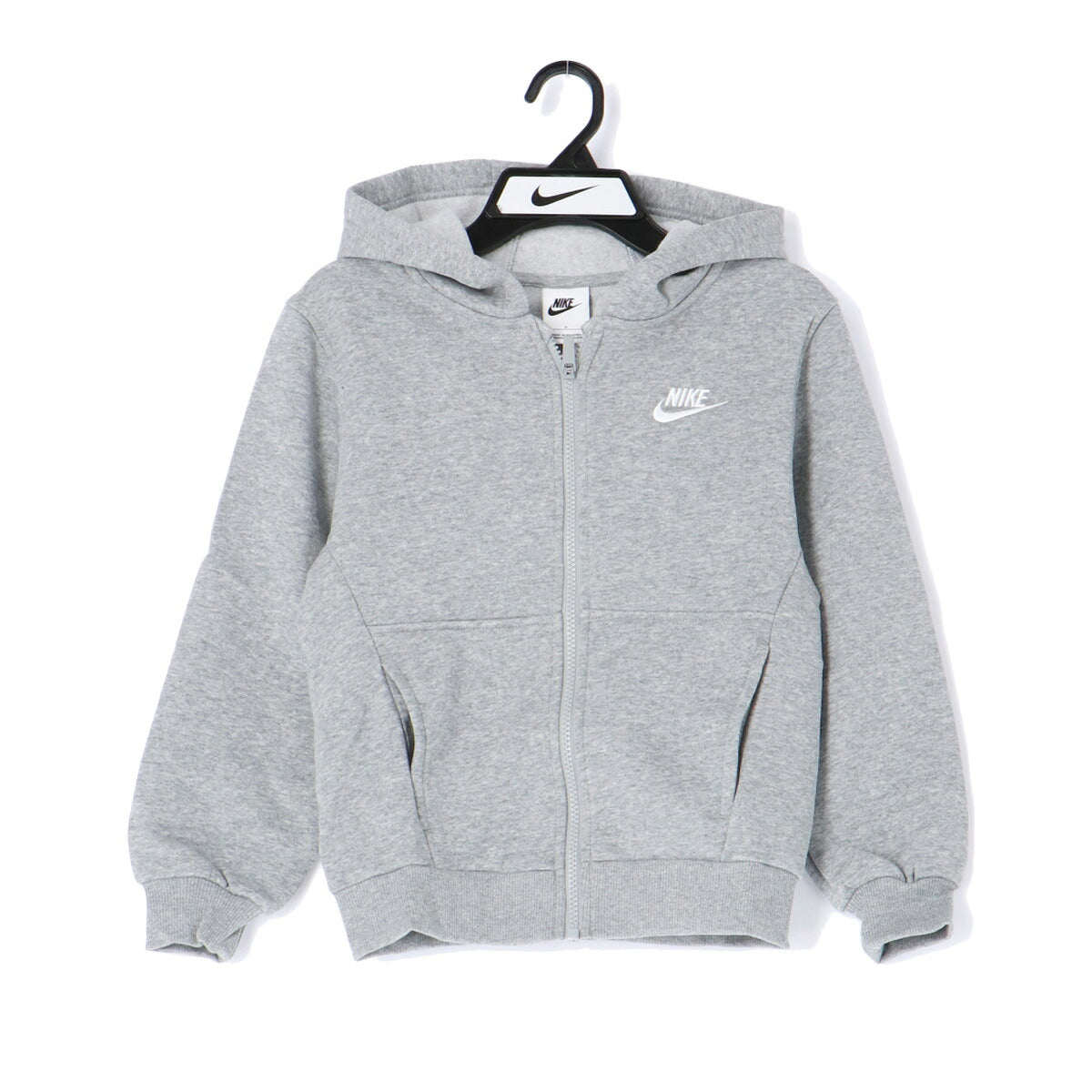 ナイキ クラブ フリース スウェット 上下 セットアップ ジュニア ブランド NIKE 裏起毛 スウエット 綿混 黒 FD3004 063 灰色 グレー 新作 上下セット 男 女の子 キッズ スポーツウェア トレーニングウェア