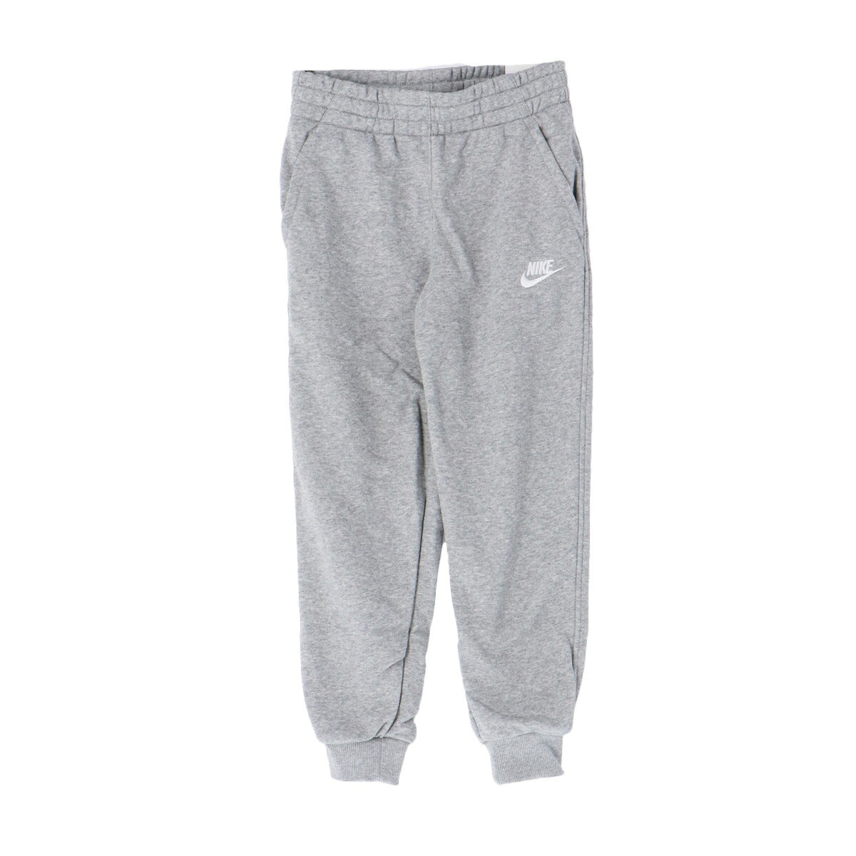ナイキ クラブ FT スウェット 上下 セットアップ ジュニア ブランド NIKE フード付き・裏毛 綿混 フルジップ ジョガーパンツ FD3017 063 灰色 グレー 上下セット 男 女の子 キッズ スポーツウェア