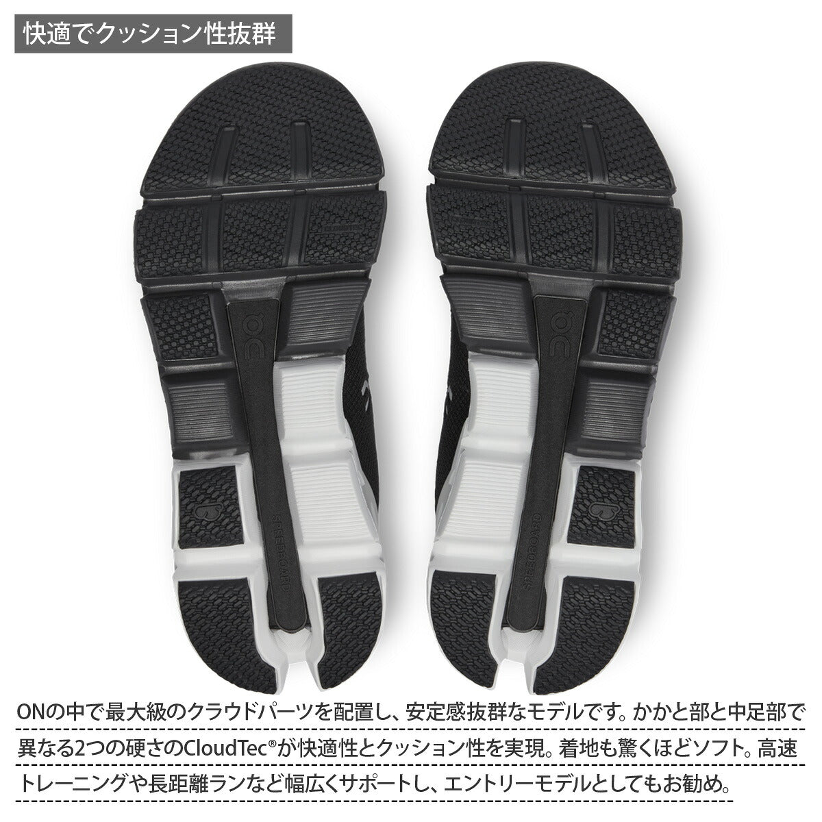 オン シューズ レディース Cloudflyer 4 クラウドフライヤー4 ブラック FLYERW