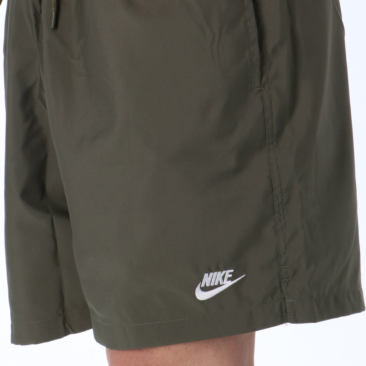 ナイキ スポーツ 短パン ウーブン フロー ハーフパンツ メンズ ブランド ショートパンツ NIKE 膝上 メッシュ 裏地付 アウトドア キャンプ FN3308 222 緑 カーキグリーン 新作 大きいサイズ 有 スポーツウェア