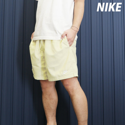 ナイキ スポーツ 短パン ウーブン フロー ハーフパンツ メンズ ブランド ショートパンツ NIKE 膝上 メッシュ 裏地付 アウトドア キャンプ FN3308 229 薄茶色 ベージュ 新作 大きいサイズ 有 スポーツウェア