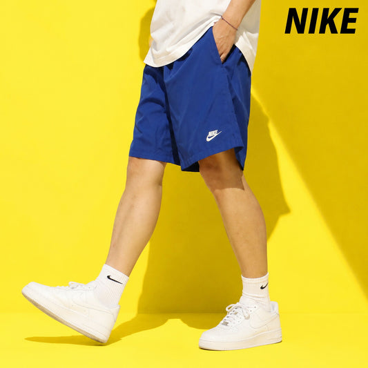 ナイキ スポーツ 短パン ウーブン フロー ハーフパンツ メンズ ブランド ショートパンツ NIKE 膝上 メッシュ 裏地付 アウトドア キャンプ FN3308 455 青 ブルー 新作 大きいサイズ 有 スポーツウェア
