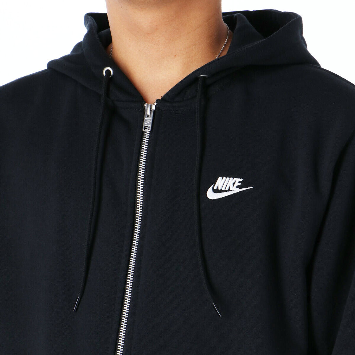 ナイキ クラブフリース スウェットジャケット メンズ ブランド NIKE フード付き フーディ 裏毛 FN3885 010 黒 ブラック 新作 大きいサイズ 有 スポーツウェア トレーニングウェア スポーツ おしゃれ