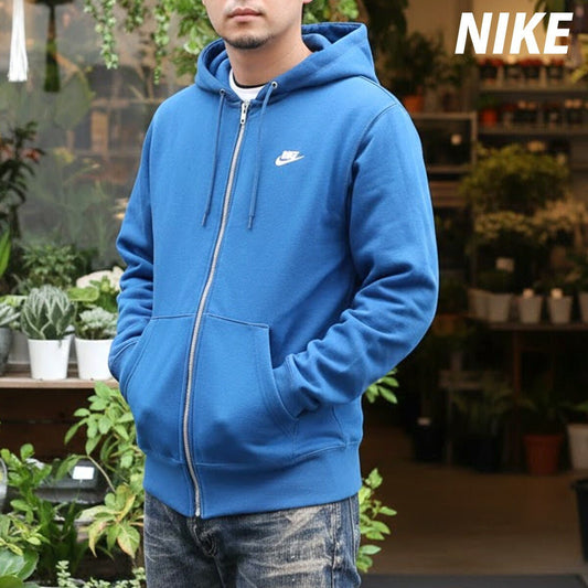 ナイキ クラブフリース スウェットジャケット メンズ ブランド NIKE フード付き フーディ 裏毛 FN3885 476 青 ブルー 新作 大きいサイズ 有 スポーツウェア トレーニングウェア スポーツ おしゃれ - 【公式】限定ジャージのタケスポ（Limited jersey takespo）