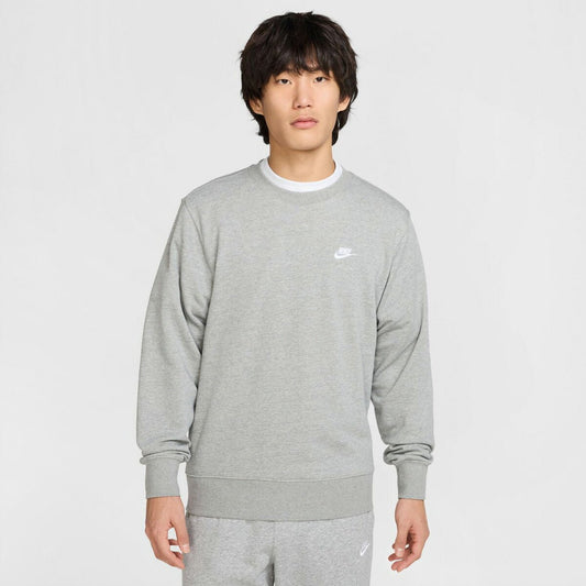 ナイキ トレーナー スウェット クラブ フレンチテリー スウェットシャツ メンズ ブランド クルーネック NIKE ワンポイント FN3889 063 3ds 灰色 グレー SALE セール 大きいサイズ 有 スポーツウェア トレーニングウェア スポーツ おしゃれ - 【公式】限定ジャージのタケスポ（Limited jersey takespo）