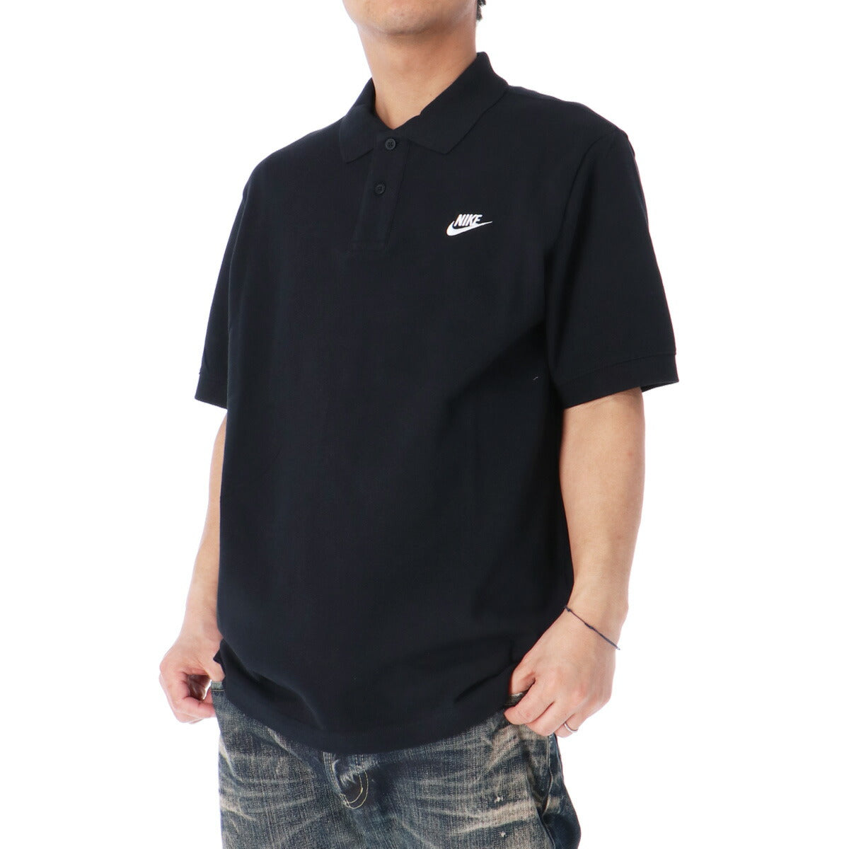 ナイキ ポロシャツ メンズ Nike Club 黒 ブラック FN3895