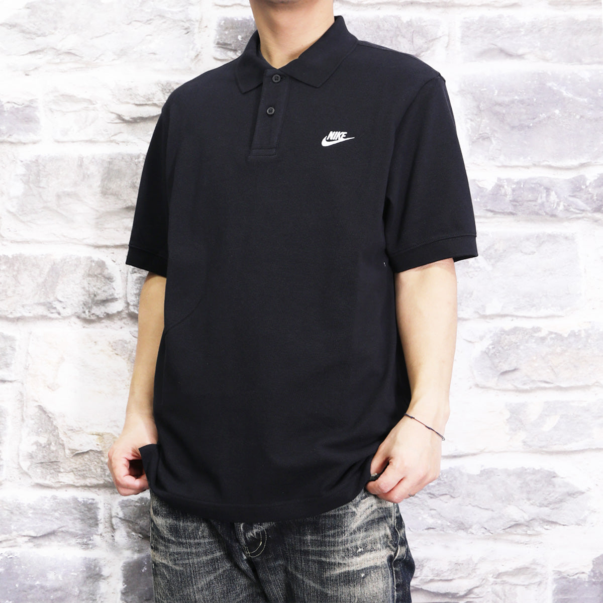 ナイキ ポロシャツ メンズ Nike Club 黒 ブラック FN3895