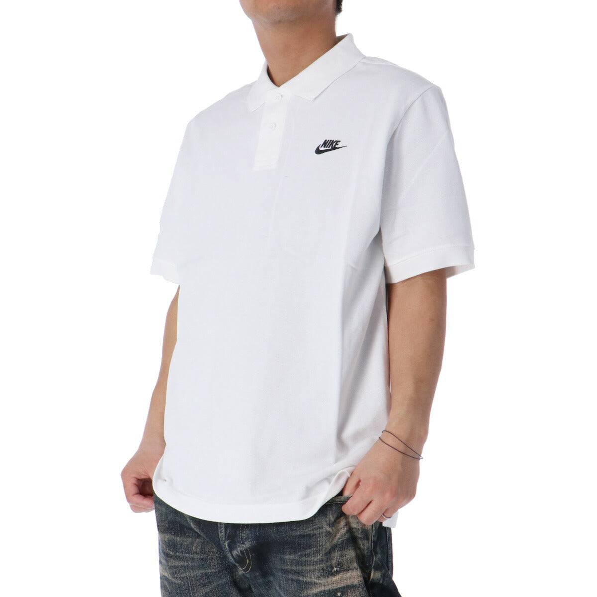 ナイキ ポロシャツ メンズ Nike Club 白 ホワイト FN3895