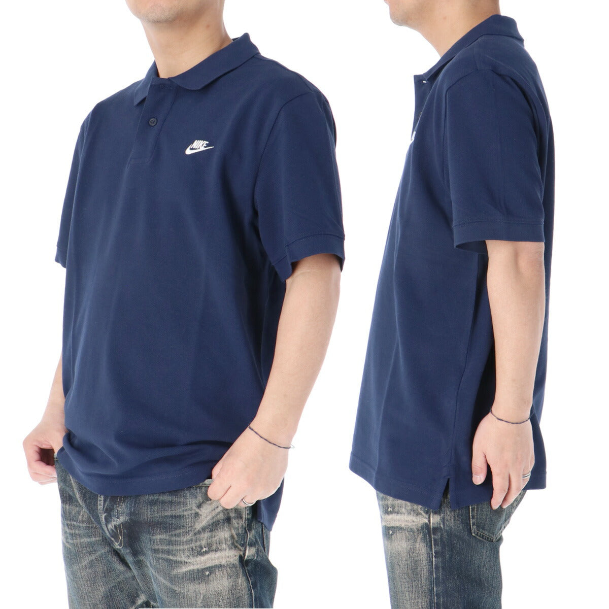 ナイキ ポロシャツ メンズ Nike Club 紺 ネイビー FN3895