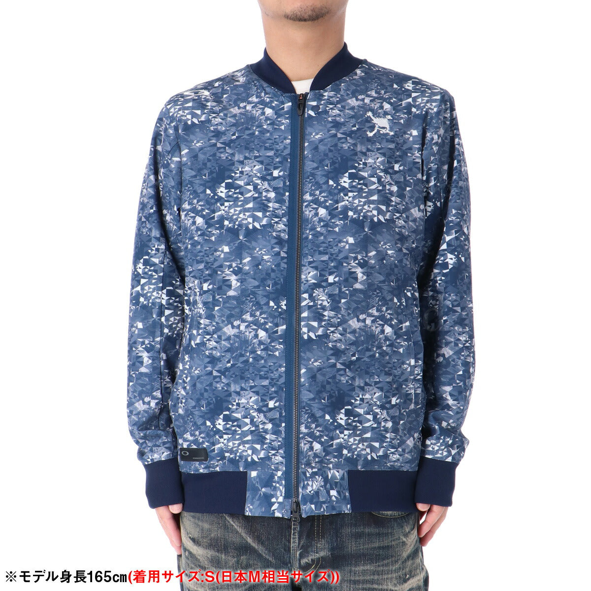 オークリー ウインドジャケット メンズ SKULL MA WIND JACKET ネイビー ホワイト FOA406417