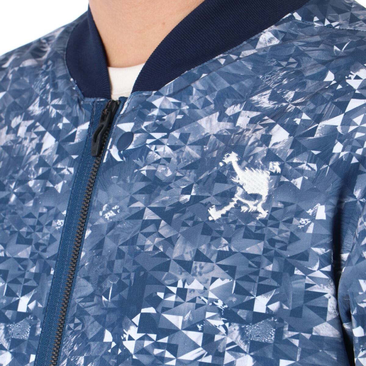 オークリー ウインドジャケット メンズ SKULL MA WIND JACKET ネイビー ホワイト FOA406417