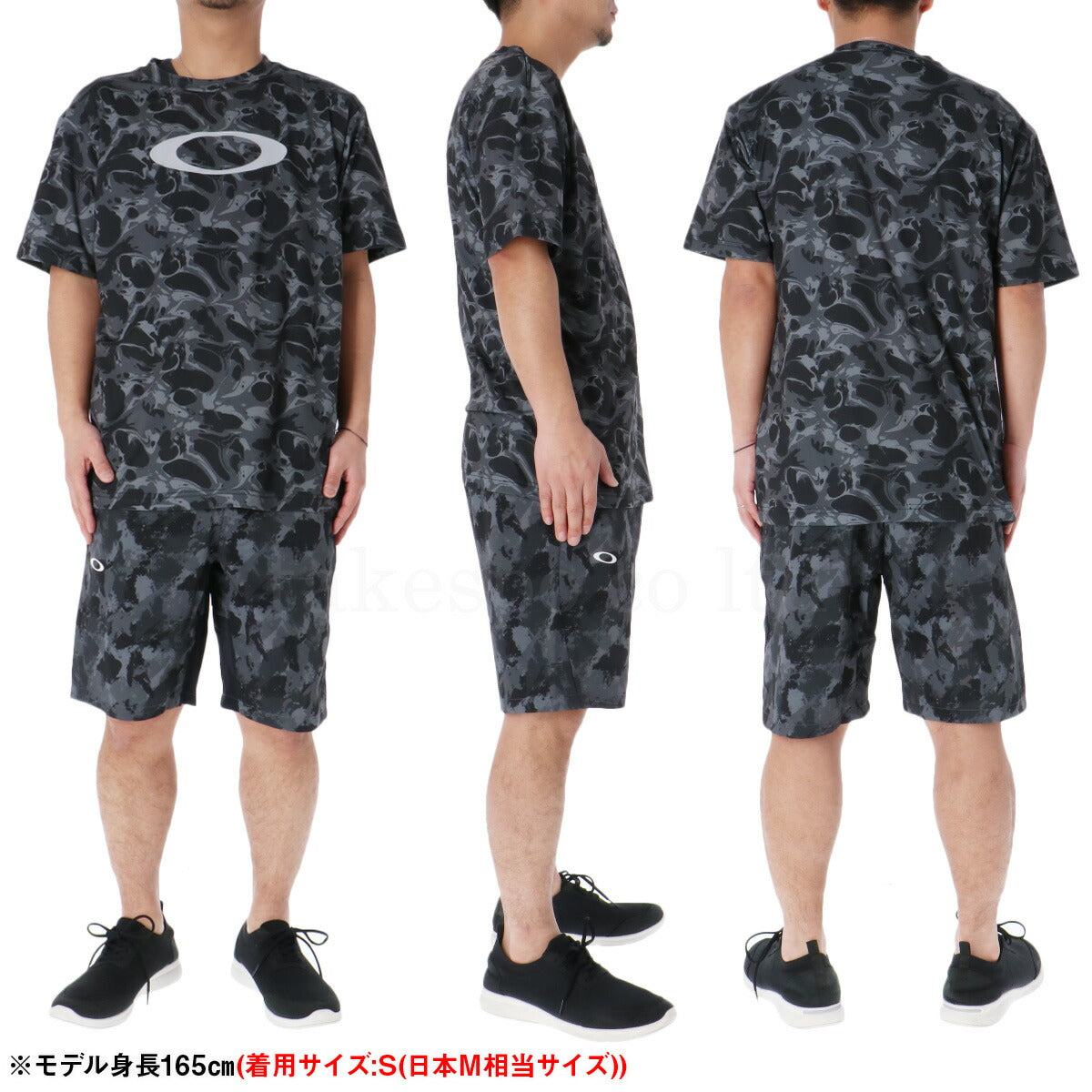オークリー Tシャツ ハーフパンツ 上下 メンズ Enhance ブラック ホワイト ネイビー カーキグリーン FOA407574