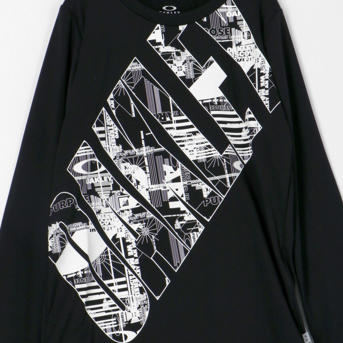 オークリー Tシャツ ジュニア ボールド ブラック ホワイト FOA407708