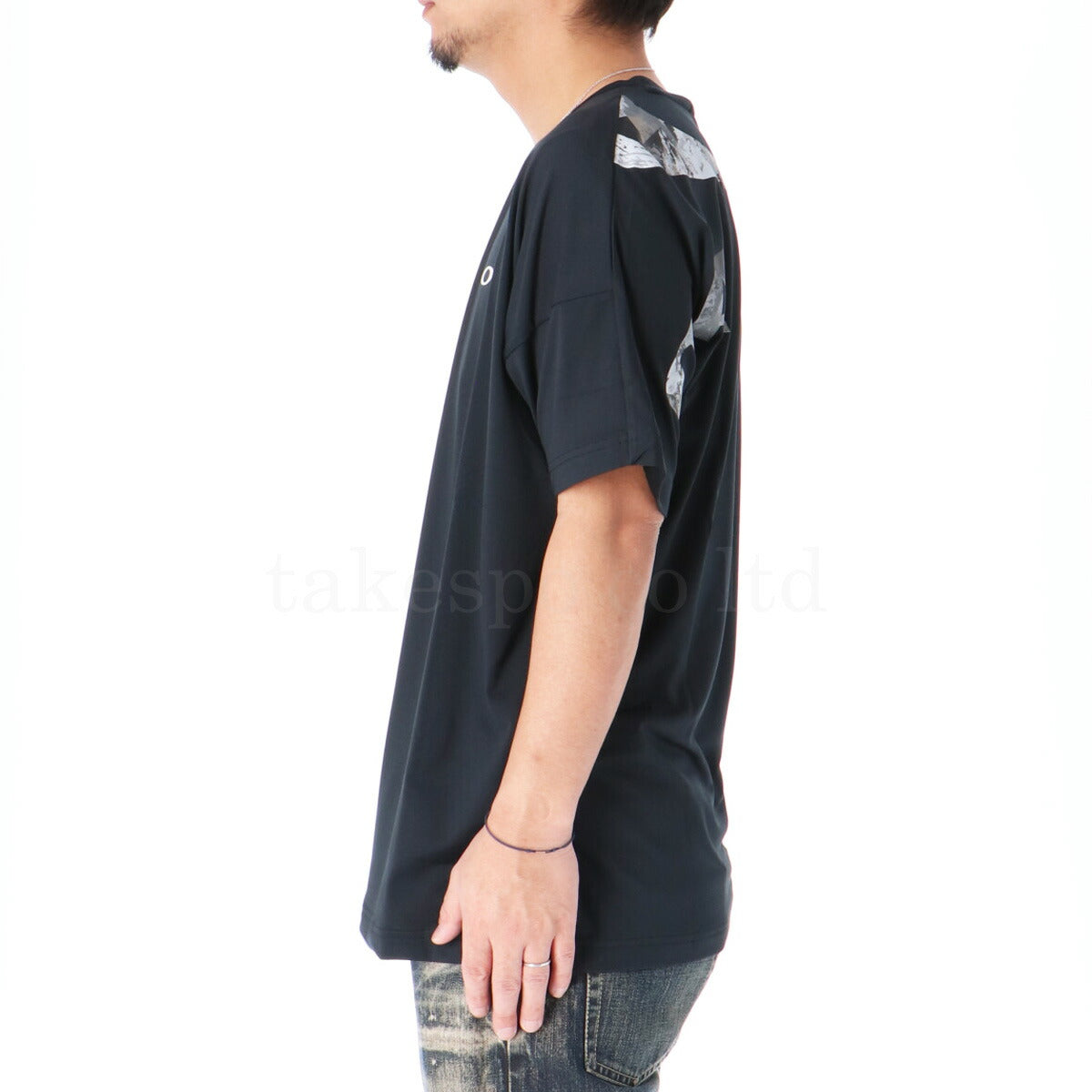オークリー Tシャツ メンズ エンハンス ブラック ホワイト ブルー FOA408251