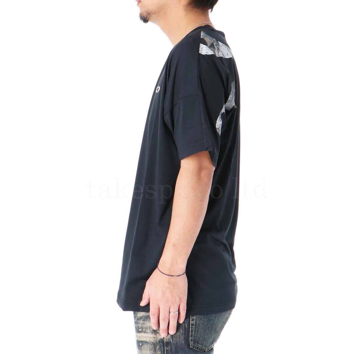オークリー Tシャツ メンズ エンハンス ブラック ホワイト ブルー FOA408251