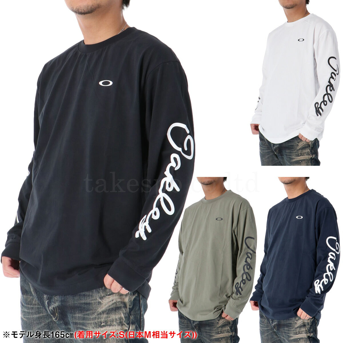 オークリー Tシャツ メンズ ブラック ホワイト ネイビー カーキグリーン FOA408254