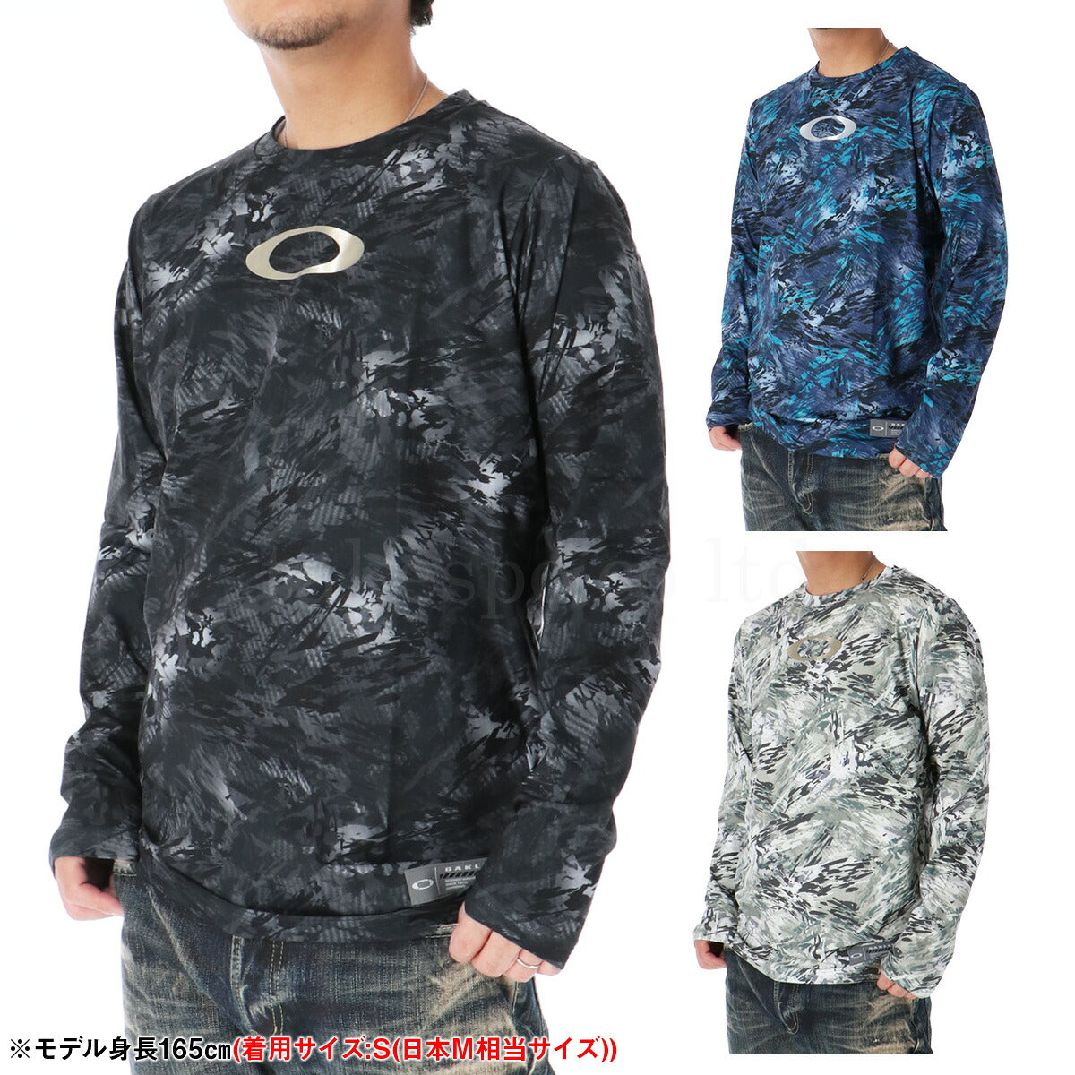 オークリー Tシャツ メンズ ブラック ブルー グリーン FOA408261