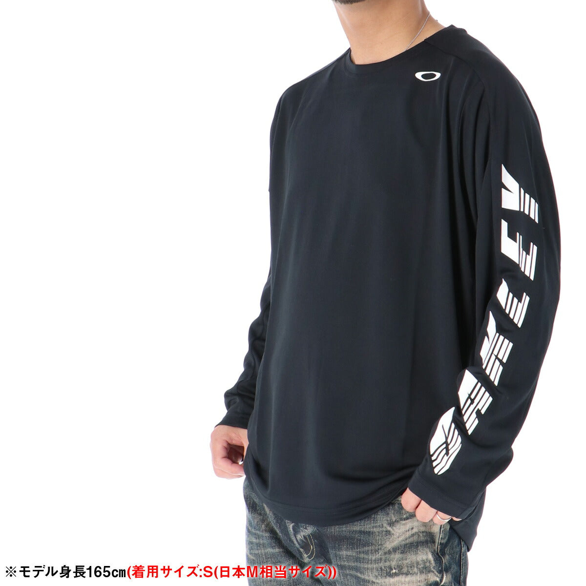 オークリー Tシャツ メンズ スラントロゴ ブラック ホワイト ブルー FOA408265