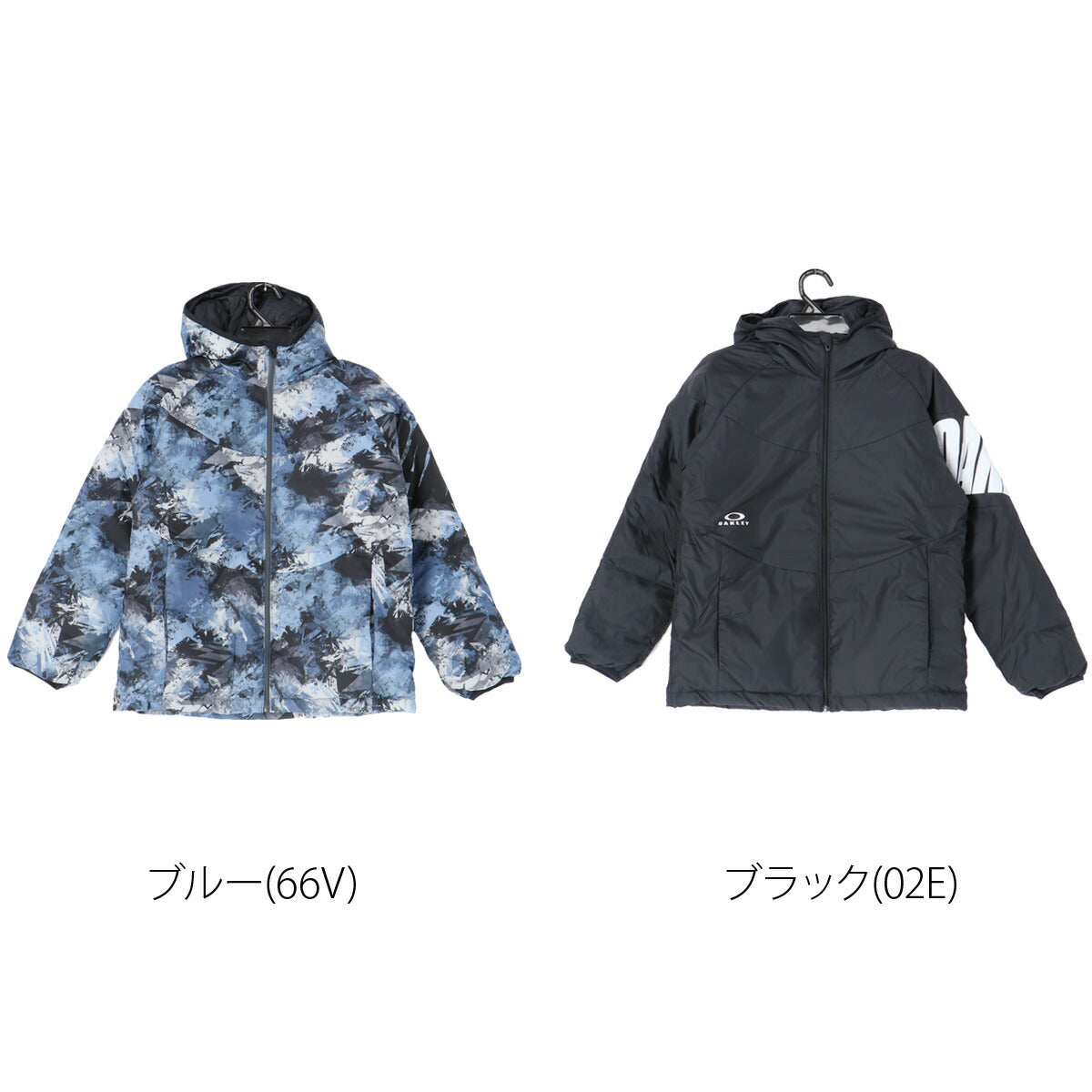 オークリー 中綿ジャケット ジュニア ブルー ブラック FOA408314