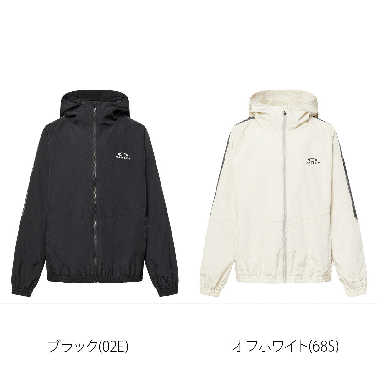 オークリー ウインドジャケット ジュニア ブラック ホワイト FOA408317