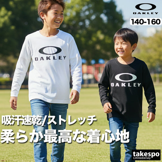 オークリー Tシャツ ジュニア ブラック ホワイト FOA408326