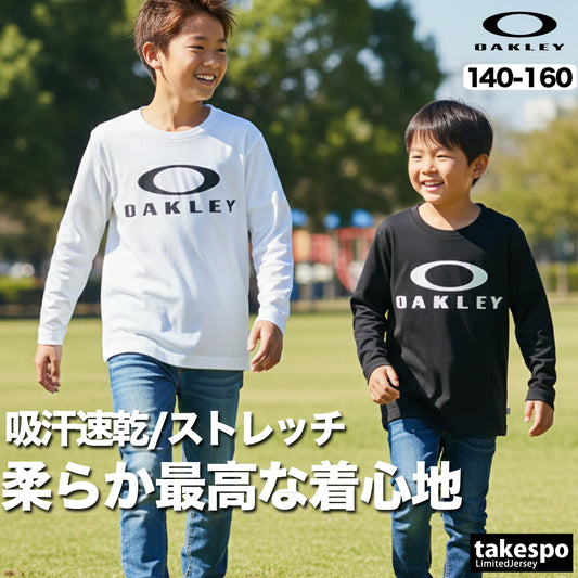 オークリー Tシャツ ジュニア ブラック ホワイト FOA408326