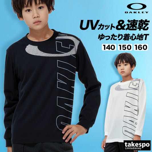 オークリー Tシャツ ジュニア ブラック ホワイト FOA408327