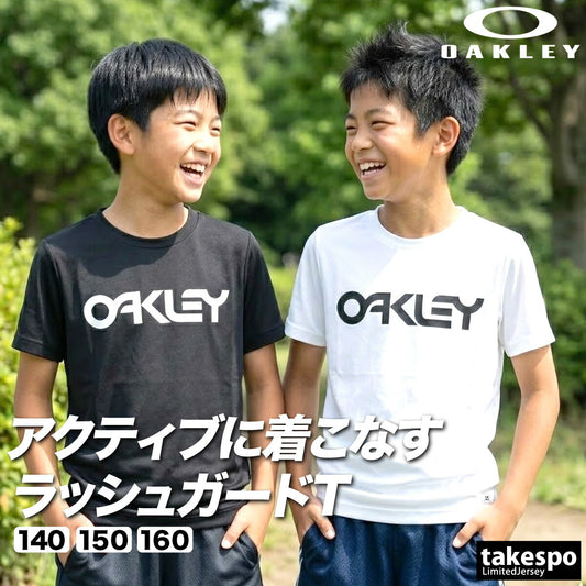 オークリー Tシャツ ジュニア ブラック ホワイト FOA408826